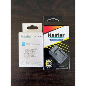 NIB Kastar Battery Charge And One Extra Battery For Camera & Camcorder
